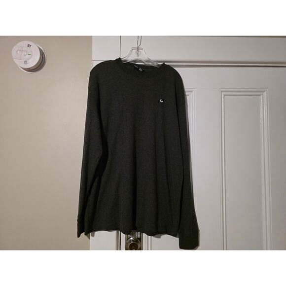 Vtg Southpole Shirt Mens XXL Black Long Sleeve Waffle Knit Thermal Hip Hop Y2K - Picture 1 of 8